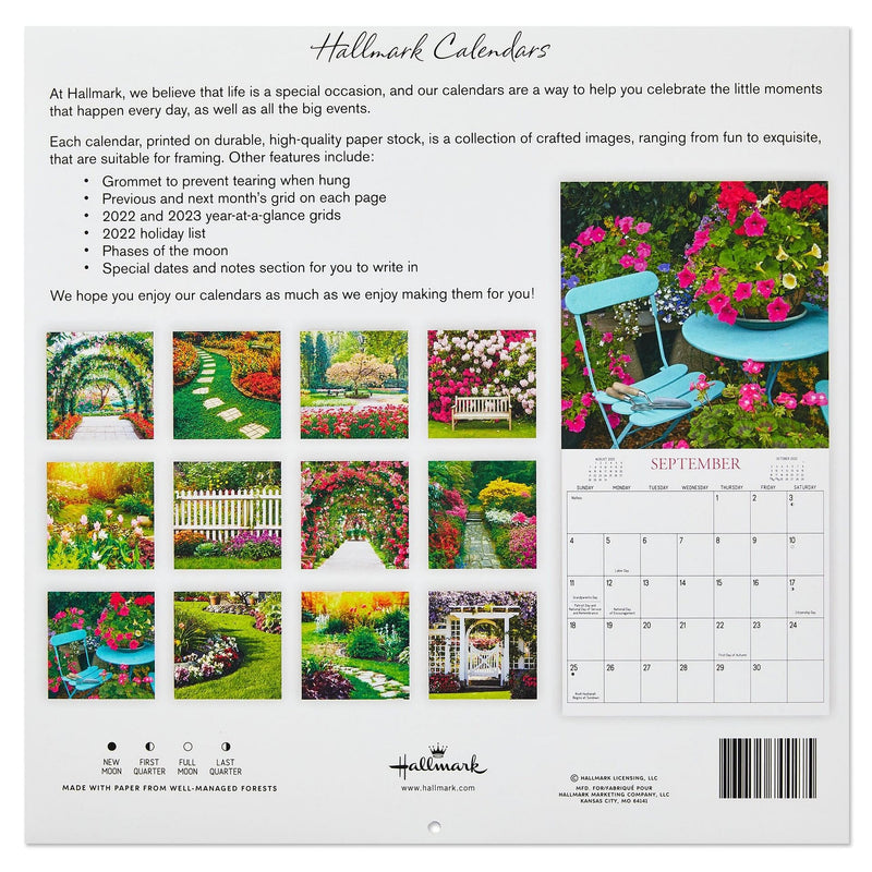 2022 Hallmark Wall Calendar - Garden Paths - Shelburne Country Store