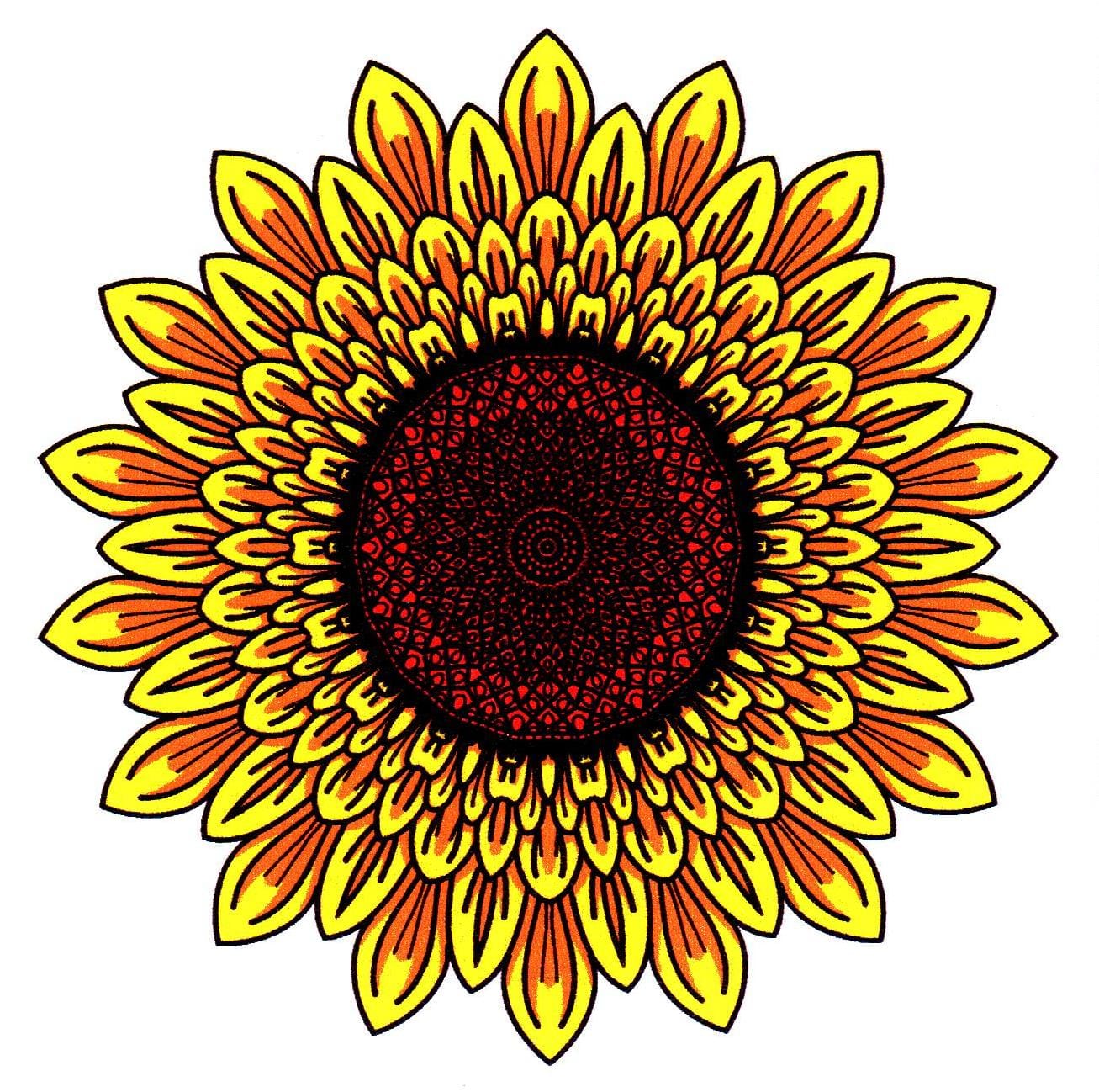 Sunflower Sticker - Shelburne Country Store