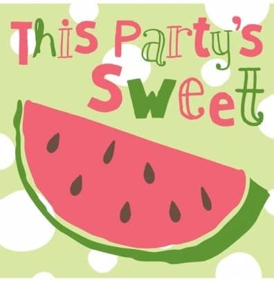 Sweet Party Paper Cocktail Napkin - Shelburne Country Store