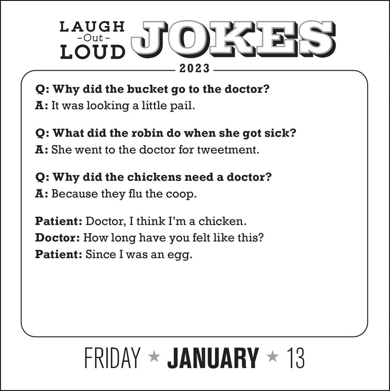 Laugh-Out-Loud Jokes 2023 Day-to-Day Calendar - Shelburne Country Store