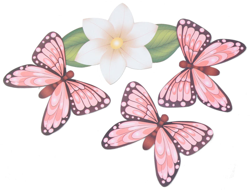 Butterfly and Flower 4 Piece Magnet Set - Shelburne Country Store