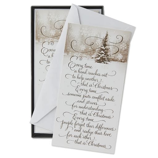 Sepia Tree Christmas Cards - Set of 12 - Shelburne Country Store
