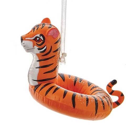Jungle Animal In Float Ornament - Tiger - Shelburne Country Store