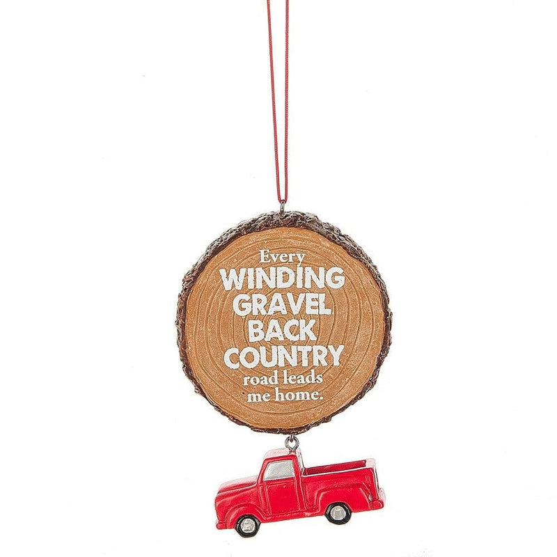 Country Road Leads Me Home Ornament - Shelburne Country Store