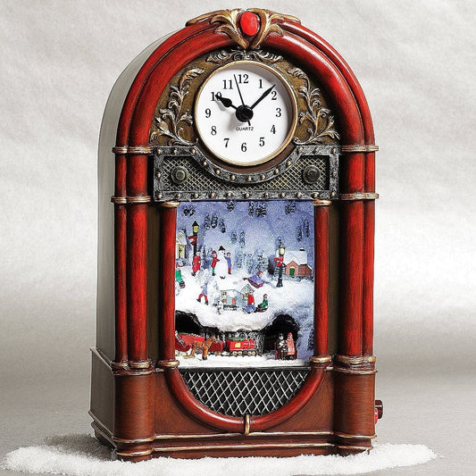 Musical Led Vintage Radio Clock - Shelburne Country Store