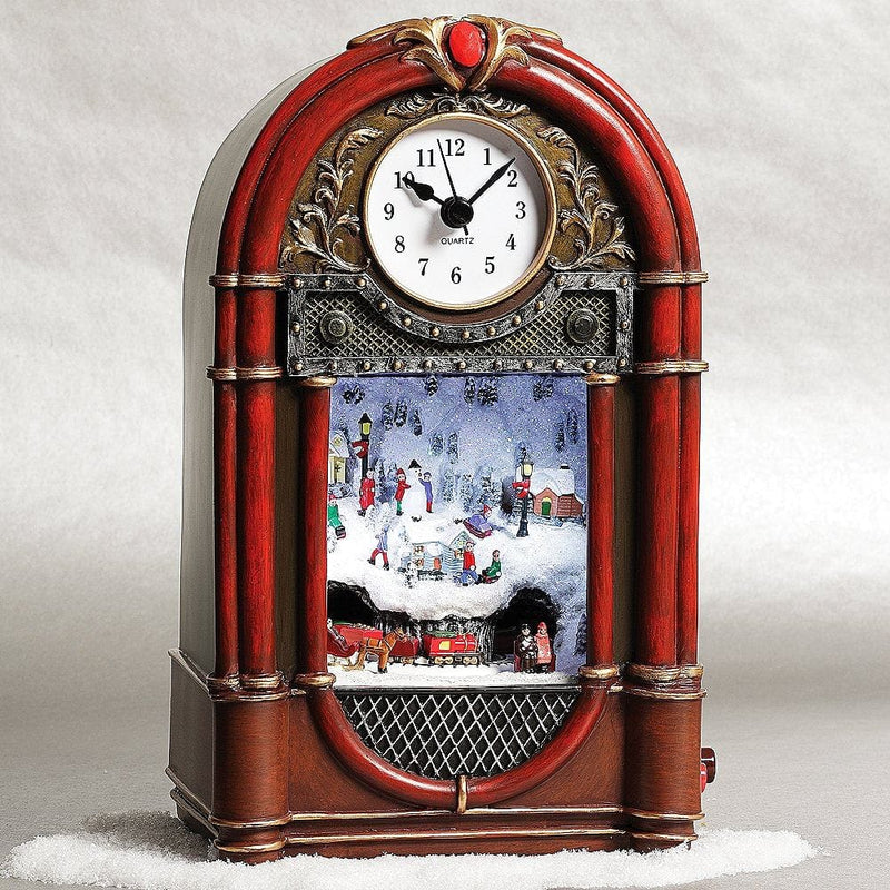 Musical Led Vintage Radio Clock - Shelburne Country Store