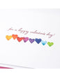 lots of love Watercolor Hearts Valentine's Day Greeting Card - Shelburne Country Store