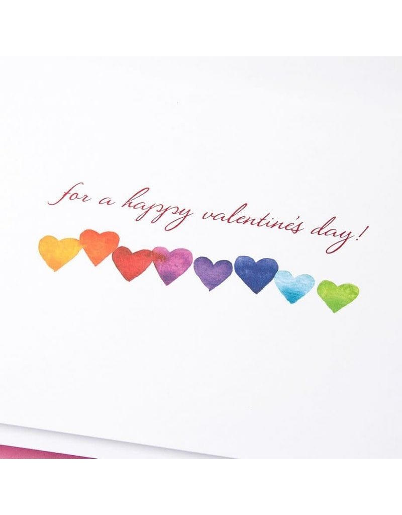 lots of love Watercolor Hearts Valentine's Day Greeting Card - Shelburne Country Store
