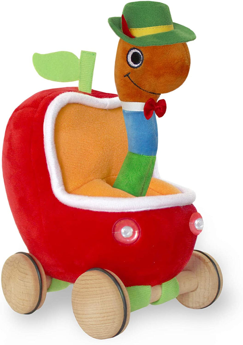Lowly Worm Soft Toy With Car - Shelburne Country Store
