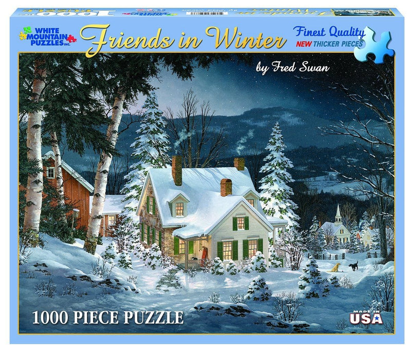 Fred Swan Friends In Winter Puzzle - 1000 Piece - Shelburne Country Store
