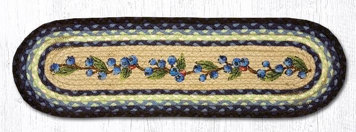 Capitol Earth Rugs Braided 8 x 27 Inch Centerpiece or Stairtread - - Shelburne Country Store