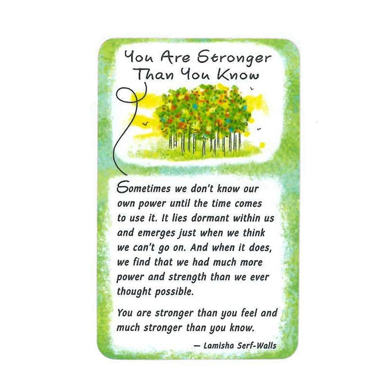 You Are Stronger Than You Know - Wallet Card - Shelburne Country Store