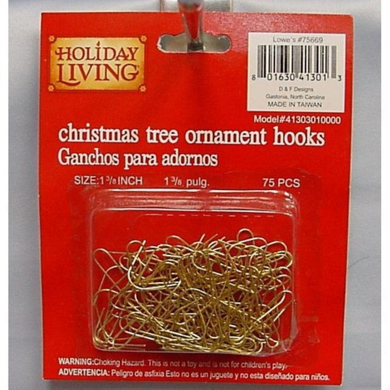 Holiday Living 75-Pack Plastic Ornament Hooks - Shelburne Country Store