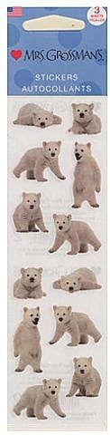 Mrs Grossman's Stickers - Polar Bear Cubs - Shelburne Country Store