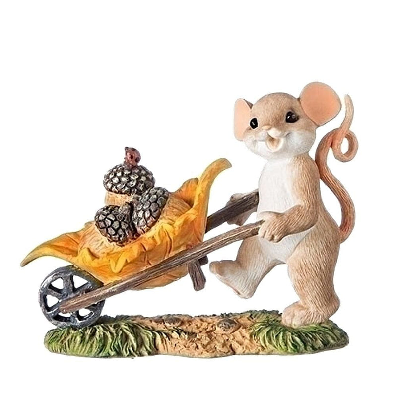 Charming Tails Mouse with a Wheelbarrow - Shelburne Country Store