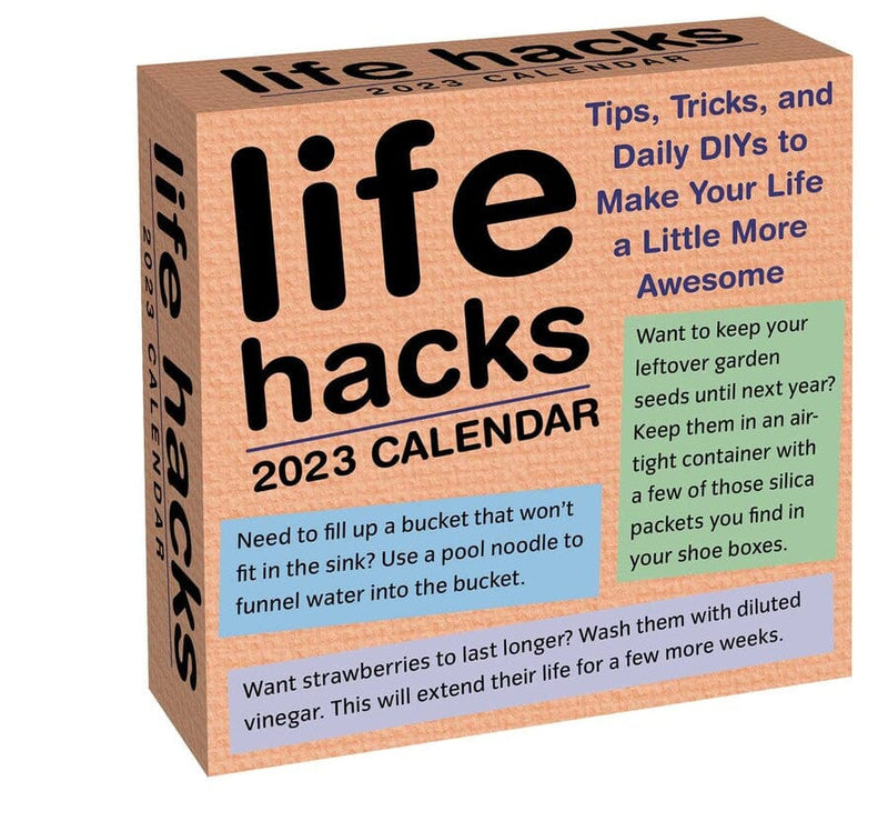 Life Hacks 2023 day-to-day Calendar Tips, Tricks, and Daily DIY's - Shelburne Country Store