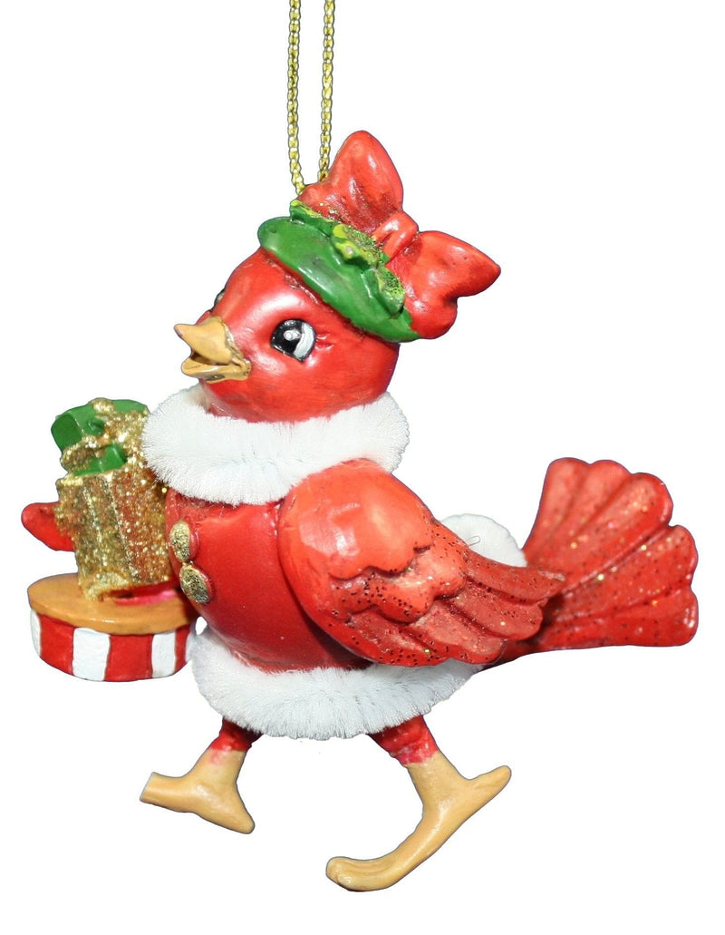 Mr. & Mrs. Red Bird Ornament - Mrs - Shelburne Country Store