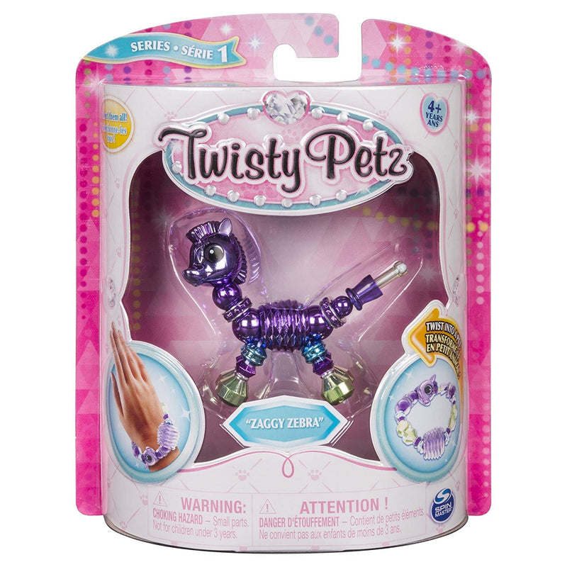 Twisty Petz - Zaggy Zebra - Make a Bracelet or Twist into a Pet - Shelburne Country Store