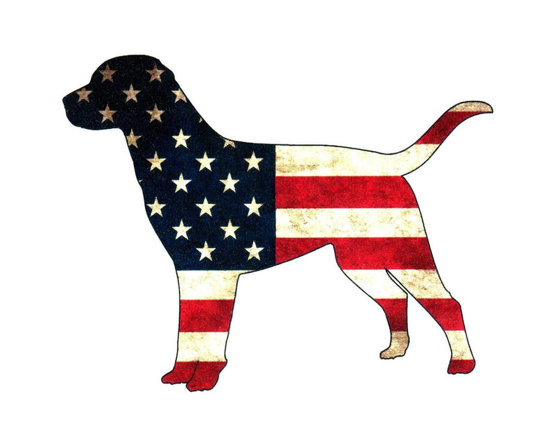 USA Flag Dog Sticker - Shelburne Country Store