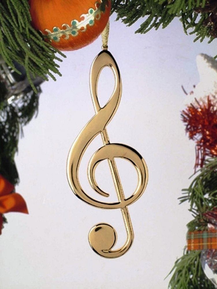 Gold Treble Clef - 5" - Shelburne Country Store
