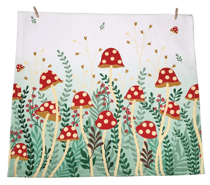 Mushroom Garden Tea Towel 2 pc Set - Shelburne Country Store