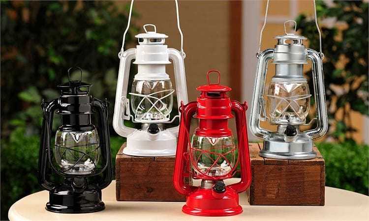 Metal & Glass LED Lantern - - Shelburne Country Store