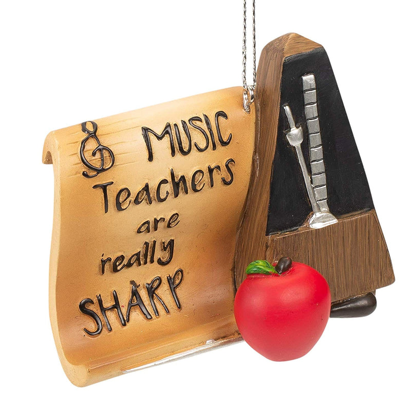 "Music Teachers are Really Sharp" Ornament - Shelburne Country Store
