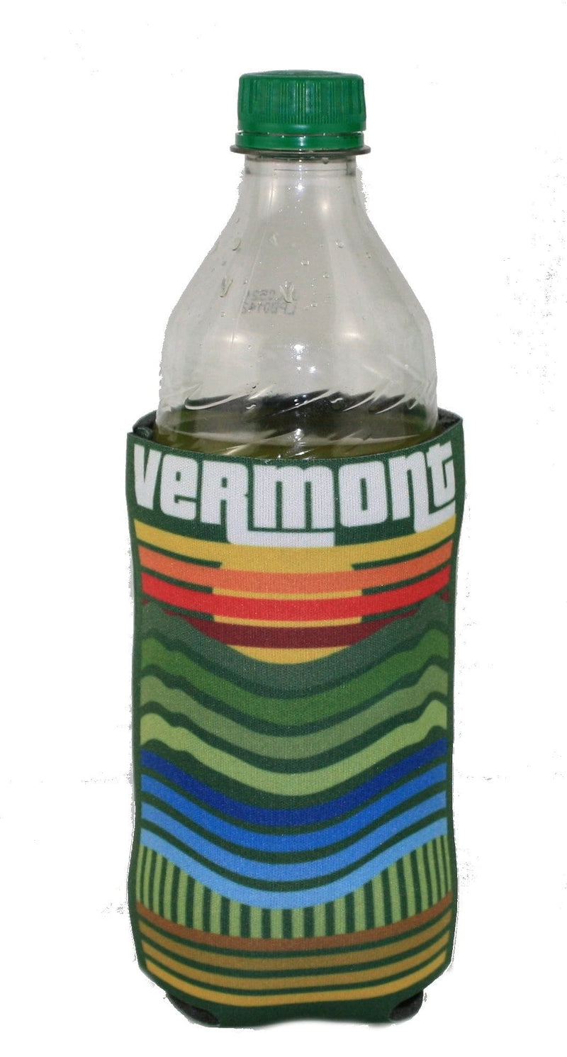 16 Ounce Vermont Bottle/Can Cooler - Green Seasons Print - Shelburne Country Store