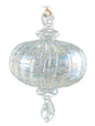 Clear Iris Sphere Glass Ornament - Shelburne Country Store