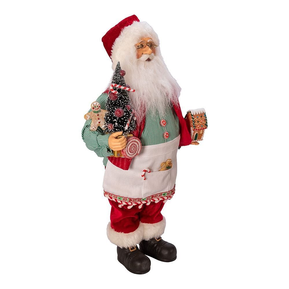 KSA Kringles Santa With Gingerbread House - Shelburne Country Store