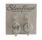 Dragonfly In Circle And Drop Stone Earring - Shelburne Country Store