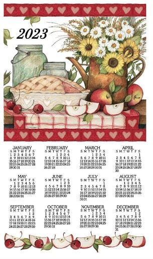 2023 Linen Calendar - Apple Pie - Shelburne Country Store