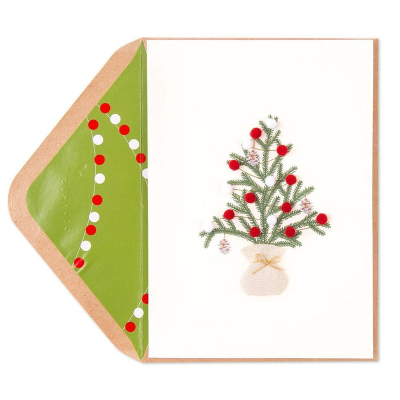 Pom Pom Tree Christmas Card - Shelburne Country Store