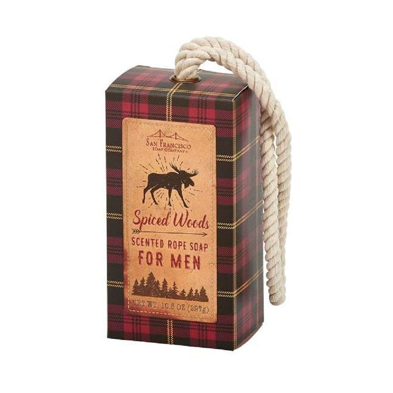 San Francisco Soap Company Spiced Woods Soap On A Rope, 10.5 Ounce - Shelburne Country Store