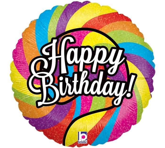 Happy Birthday Lollipop Balloon - Shelburne Country Store