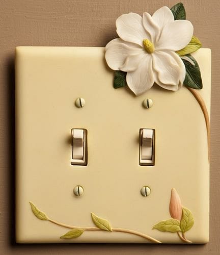 Magnolia Double Switch Plate - Shelburne Country Store