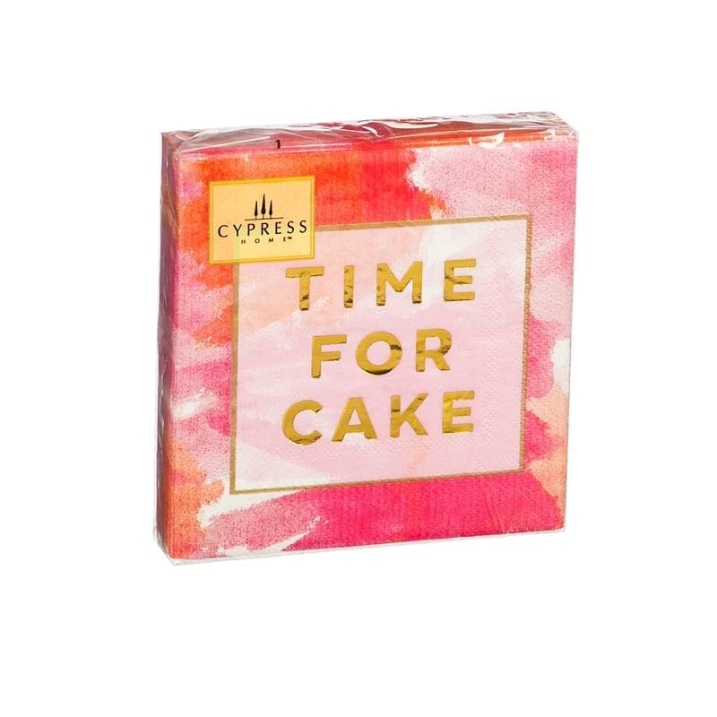 40ct. 3ply Cocktail Napkin, Time for Cake - Shelburne Country Store