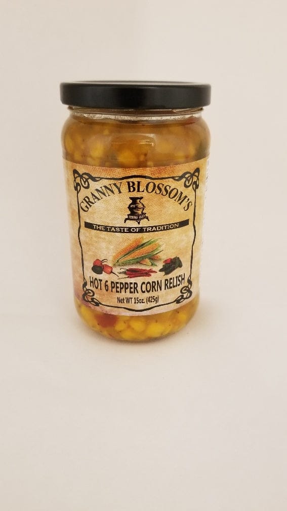 Granny Blossoms Hot 6 Pepper Corn Relish - Shelburne Country Store