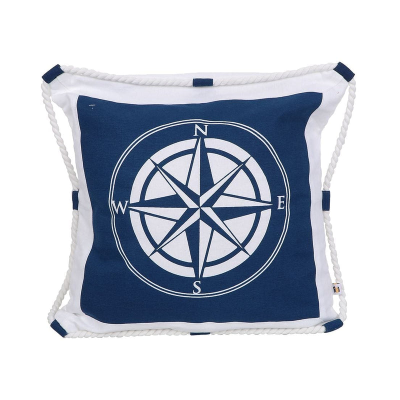 Nautical Compass Rose Pillow - Shelburne Country Store