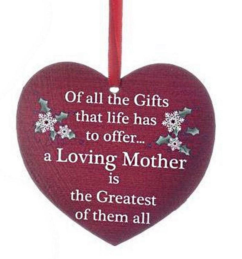 Metal Heart Ornaments With Sentiments -  A Friend makes your Laugh a little Louder your Smile a little brighter and your Life a little better - Shelburne Country Store