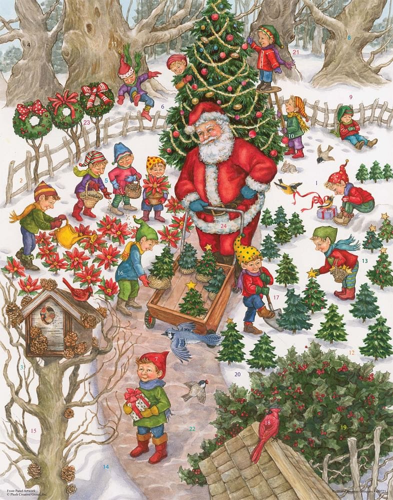 Santa's Tree Farm Advent Calendar - Shelburne Country Store