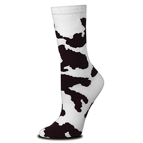 Cow Print Adult Medium Socks - Shelburne Country Store