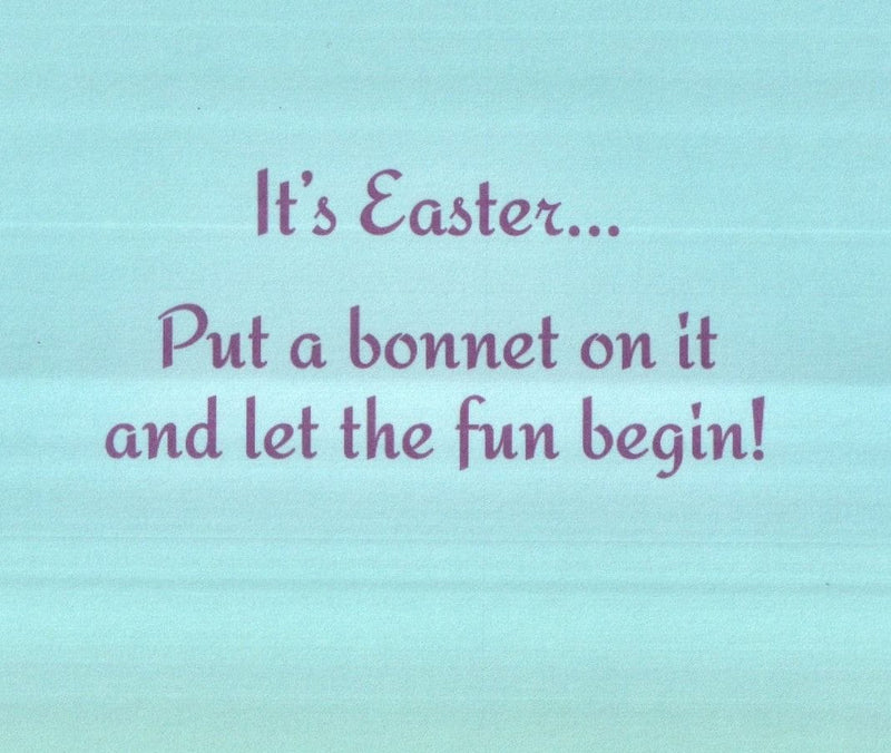 Put a bonnet on it Easter Card - Shelburne Country Store