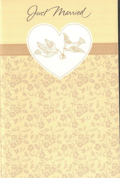 Wedding Card - Just Married Birds - Shelburne Country Store
