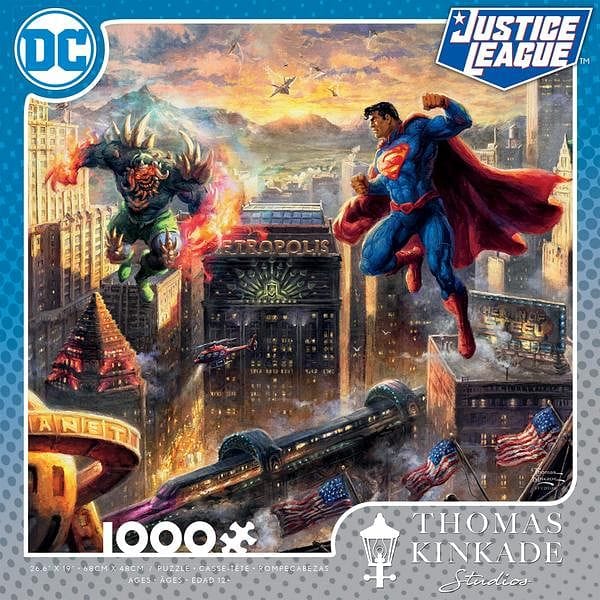 DC COMICS THOMAS KINKADE - SUPERMAN: MAN OF STEEL - 1000 PIECE PUZZLE - Shelburne Country Store