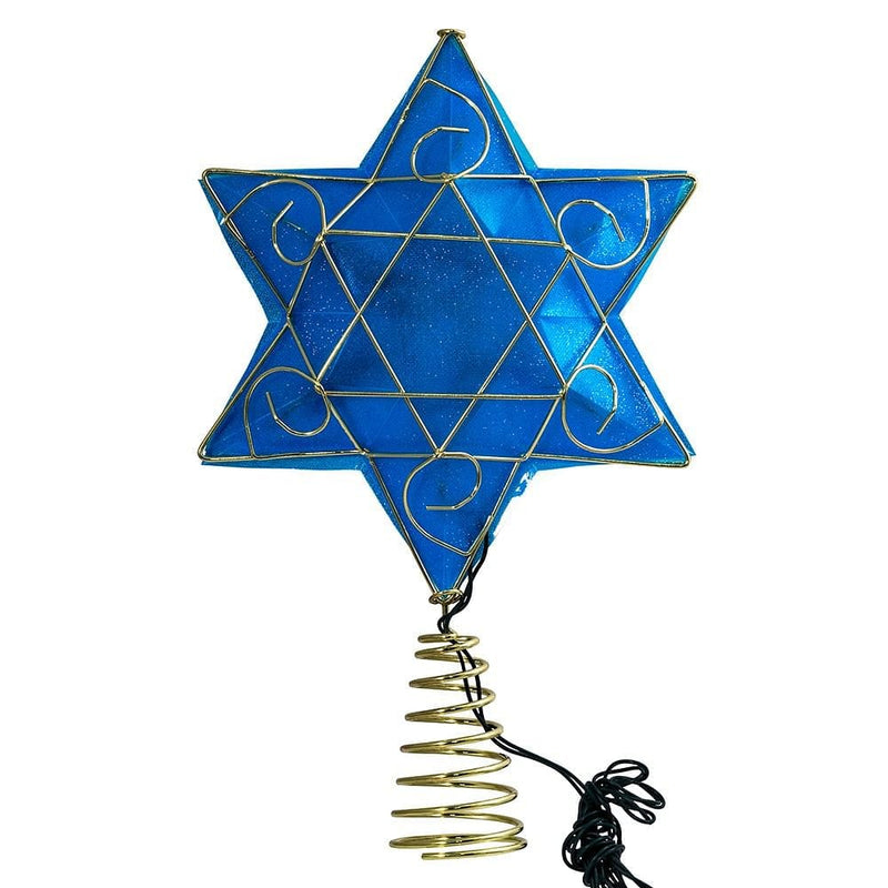 Battery-Operated Deluxe Hanukkah Treetop Star - Shelburne Country Store