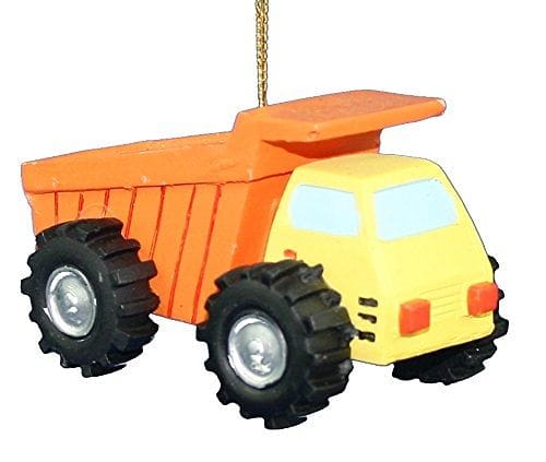 Kurt Adler Construction Equipment Ornament - Dump Truck 3.5" - Shelburne Country Store
