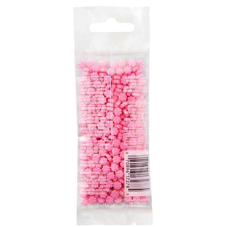 Pink Flowers Sprinkles Pouch - 1.1 oz. - Shelburne Country Store
