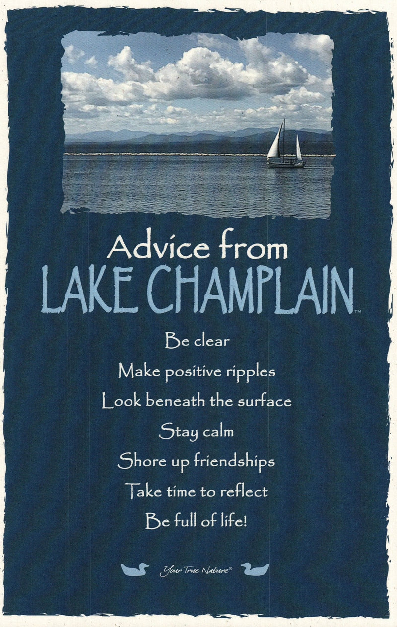 Oversize Postcard - Advice from Lake Champlain - Shelburne Country Store