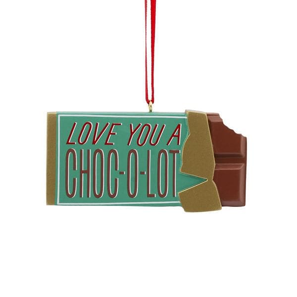 Love You a Choc-o-lot Chocolate Bar Ornament - Shelburne Country Store